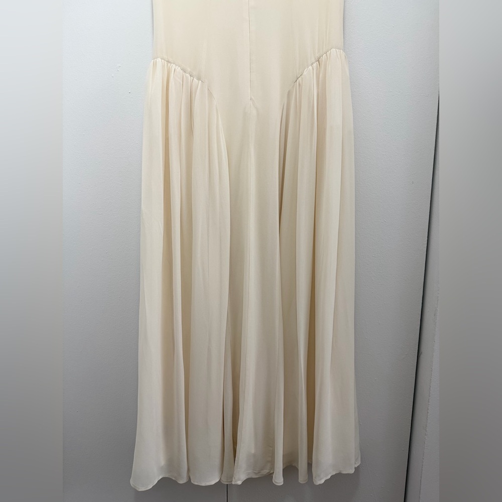 NEW Reformation Maven Dress Fior Di Latte Ivory Cream Bridal High Neck 10 - Picture 15 of 16